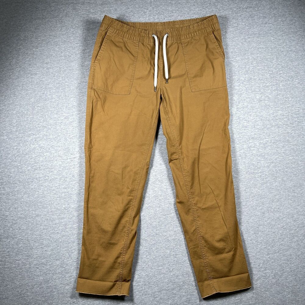 Vuori Jogger Pants Mens M 31x27 Brown Slim Drawstring Cotton Running Tapered